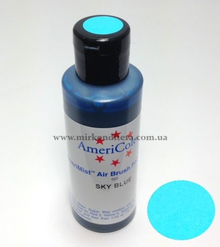 Краска для аэрографа AmeriColor Небесно-Голубой 128г