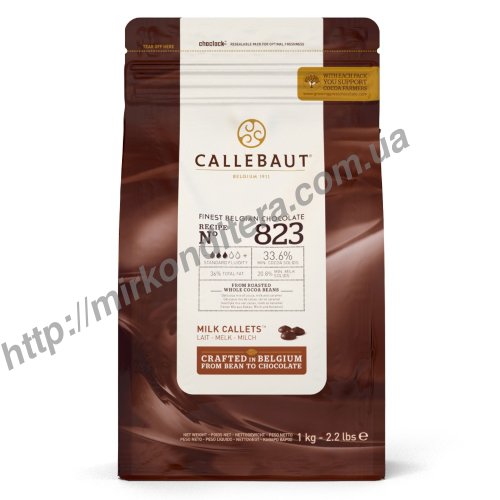 Молочный шоколад для торта Callebaut Select 500г (калеты)