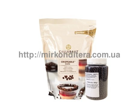 Шоколадное драже (темный) Callebaut CRISPEARLS 0,8кг