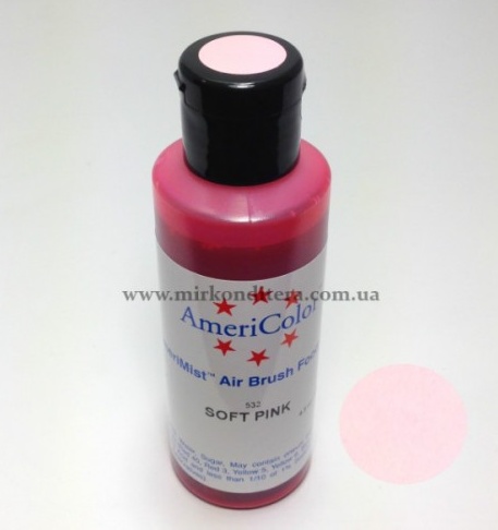 Краска для аэрографа AmeriColor Мягкий Розовый 128г