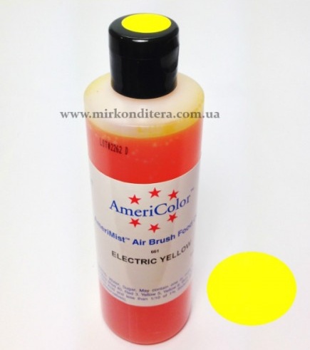 Краска для аэрографа AmeriColor Электрический Желтый 255г