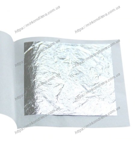 Съедобное серебро 8х8см (1 лист)
