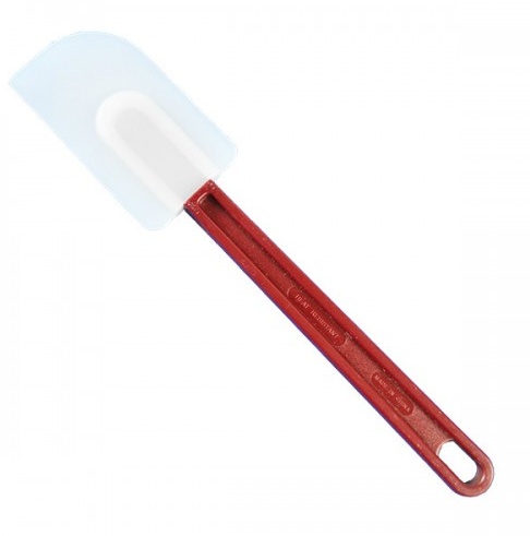 Лопатка силиконовая с пластмассовой ручкой L060821 (L = 36см)