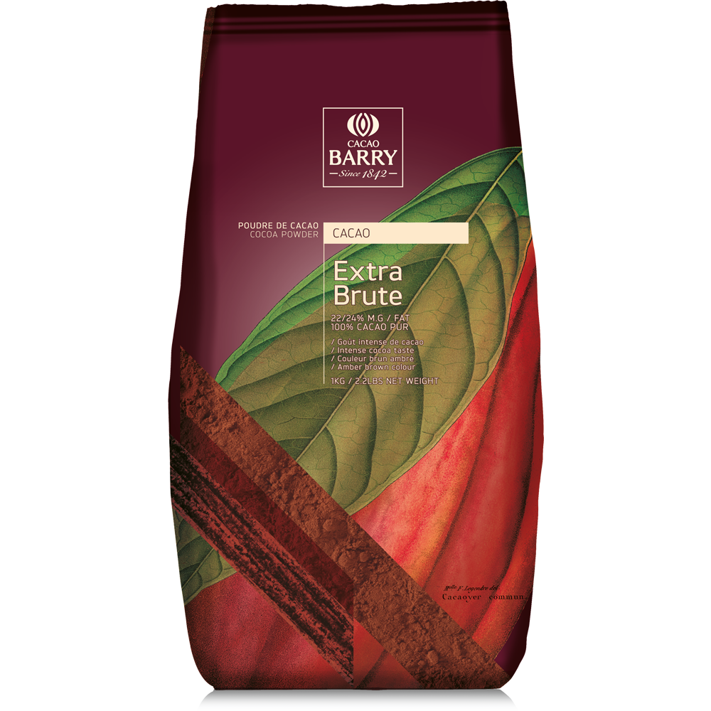 Какао-порошок алкализированный EXTRA BRUTE (темно-красный) 22-24%  1кг