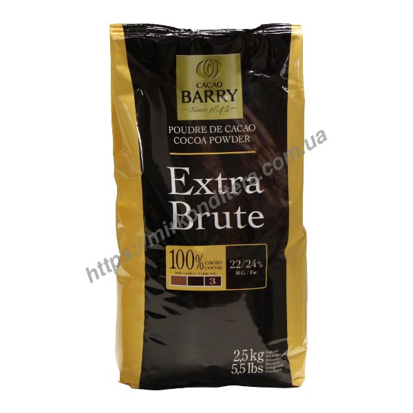 Какао-порошок алкализированный EXTRA BRUTE (темно-красный) 22-24%  2,5кг