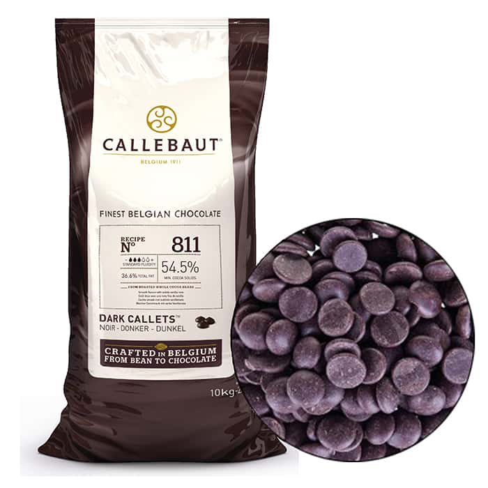Темный шоколад для торта, ганаша Callebaut SELECT 10кг (калеты)