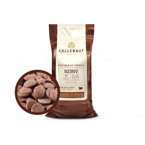 Молочный шоколад Callebaut Select для торта кондитерский (калеты)