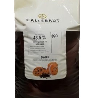 Термостабильный темный шоколад Callebaut 43,5% какао 10кг (капли)
