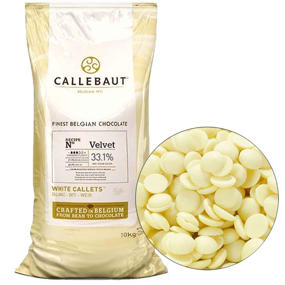 Белый кондитерский шоколад  Callebaut VELVET для фигур, торта, фонтана