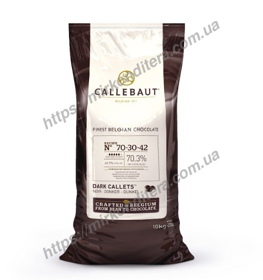 Черный шоколад для тортов и конфет Callebaut Strong 100г (калеты)
