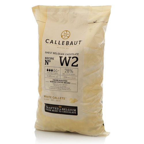 Белый шоколад Callebaut W2 10кг в дропсах для конфет, фонтана, фигурок