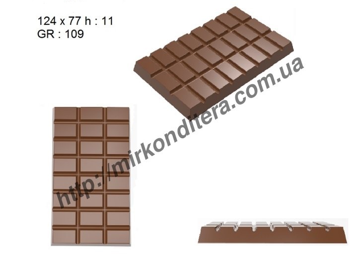 Форма для шоколада поликарбонатная №003 		