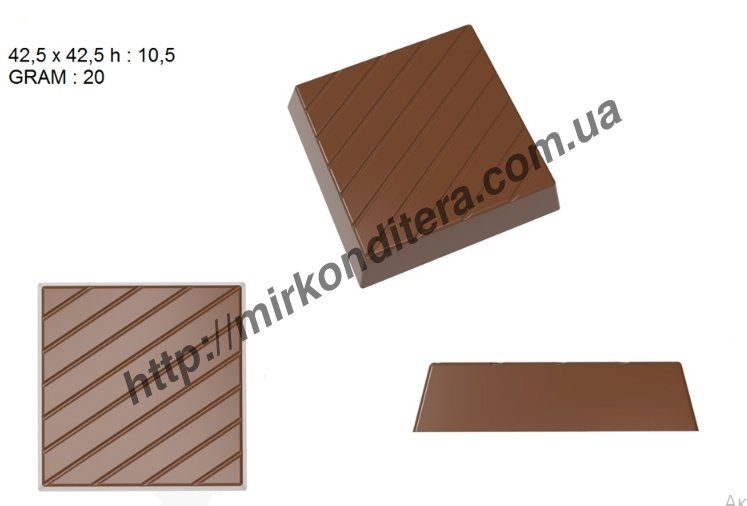 Форма для шоколада поликарбонатная №182