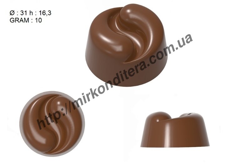 Форма для шоколада поликарбонатная №305