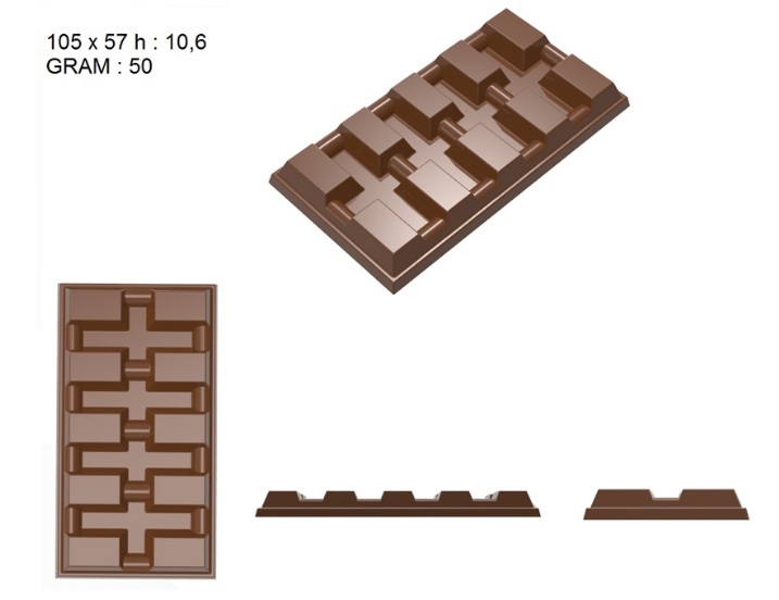 Форма для шоколада поликарбонатная №422