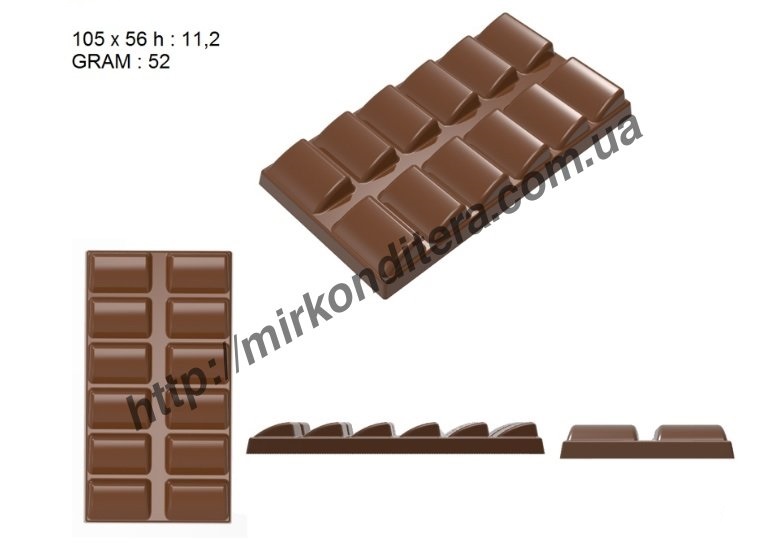 Форма для шоколада поликарбонатная №423