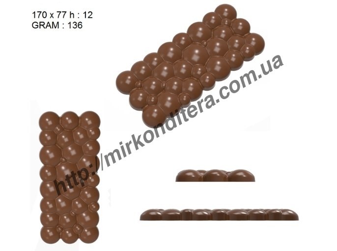 Форма для шоколада поликарбонатная №449