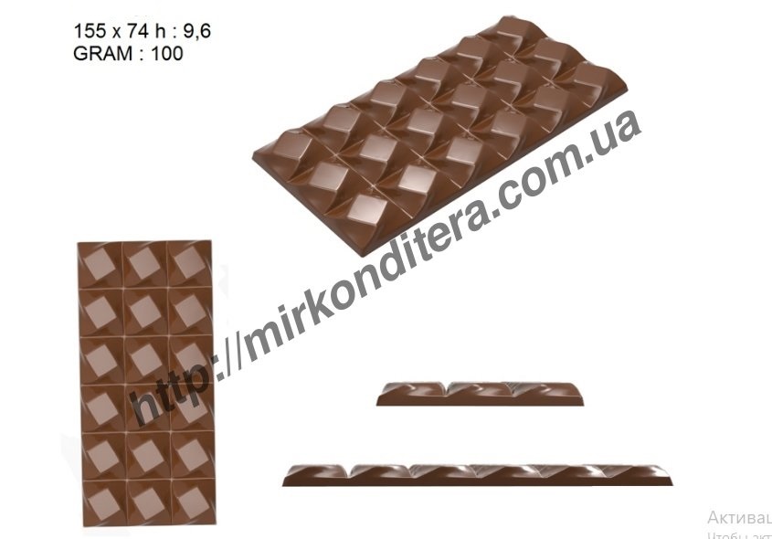 Форма для шоколада поликарбонатная №457		