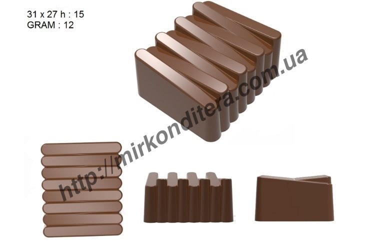Форма для шоколада поликарбонатная №479
