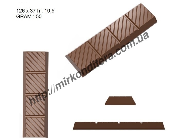 Форма для шоколада поликарбонатная №495