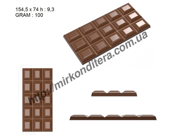 Форма для шоколада поликарбонатная №499