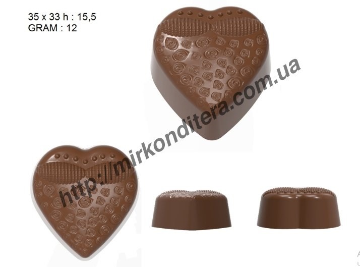 Форма для шоколада поликарбонатная №502