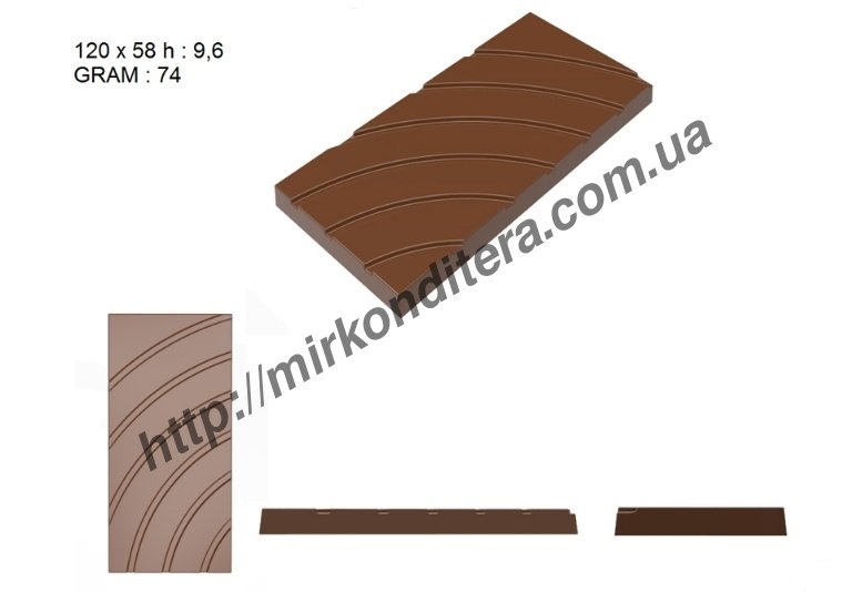 Форма для шоколада поликарбонатная №637