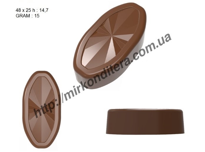 Форма для шоколада поликарбонатная №682