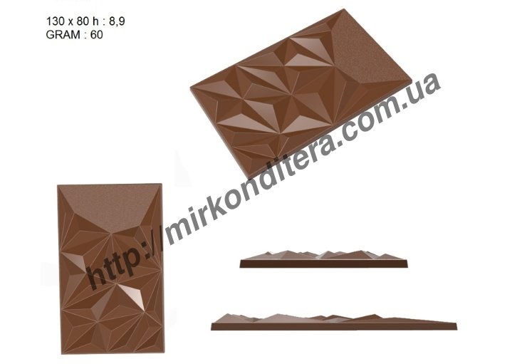 Форма для шоколада поликарбонатная №748