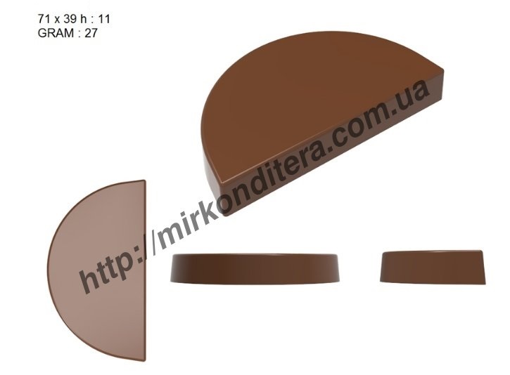 Форма для шоколада поликарбонатная №785