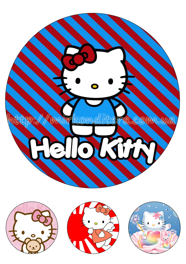 Съедобная картинка Hello Kitty №0004