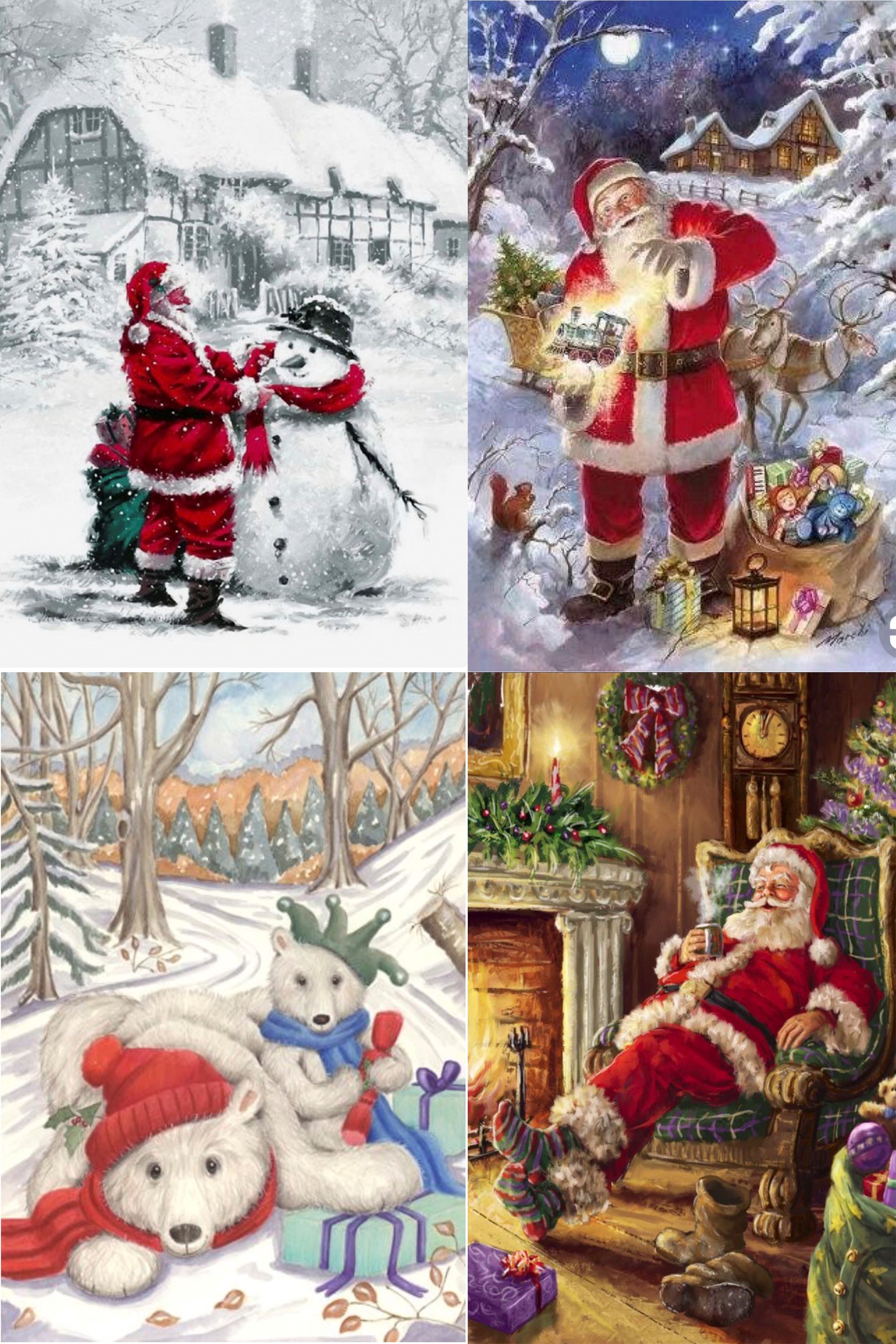 Картинка на сахарной бумаге для пряников Новый Год №44 АКЦИЯ