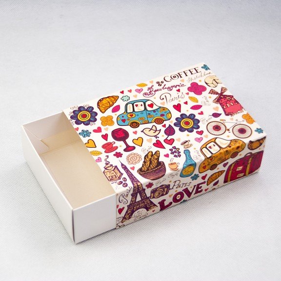 Коробка для печенья MACARONS 11,5х15,5х5см Paris