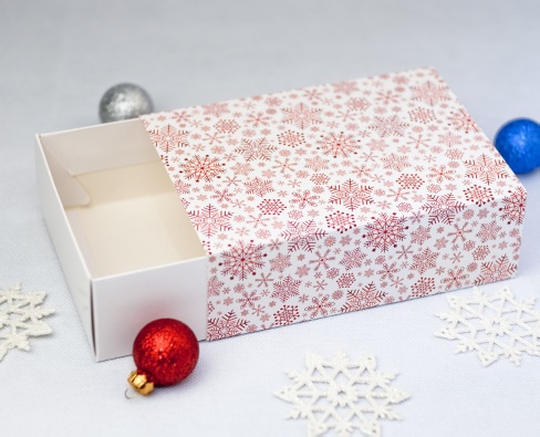 Коробка для печенья MACARONS 11,5х15,5х5см Снежинка