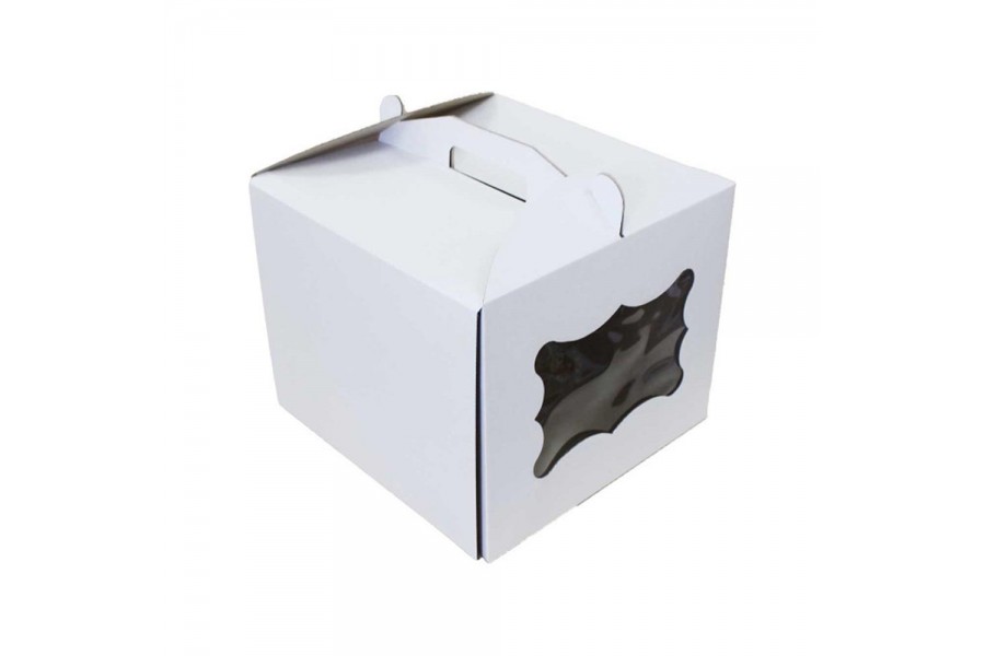 Коробка для торта 30×30×30см (с окошком)
