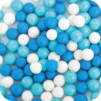Бусины Перламутровые (синий жемчуг)  d=10mm 50г